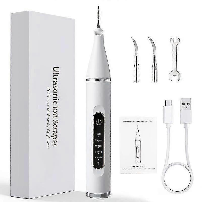 1set Ultrasonic Dental Scaler Electric Sonic Teeth Plaque Cleaner for Removing Dental Stone Tartar Stain with Professional Calculus Cleaning Function