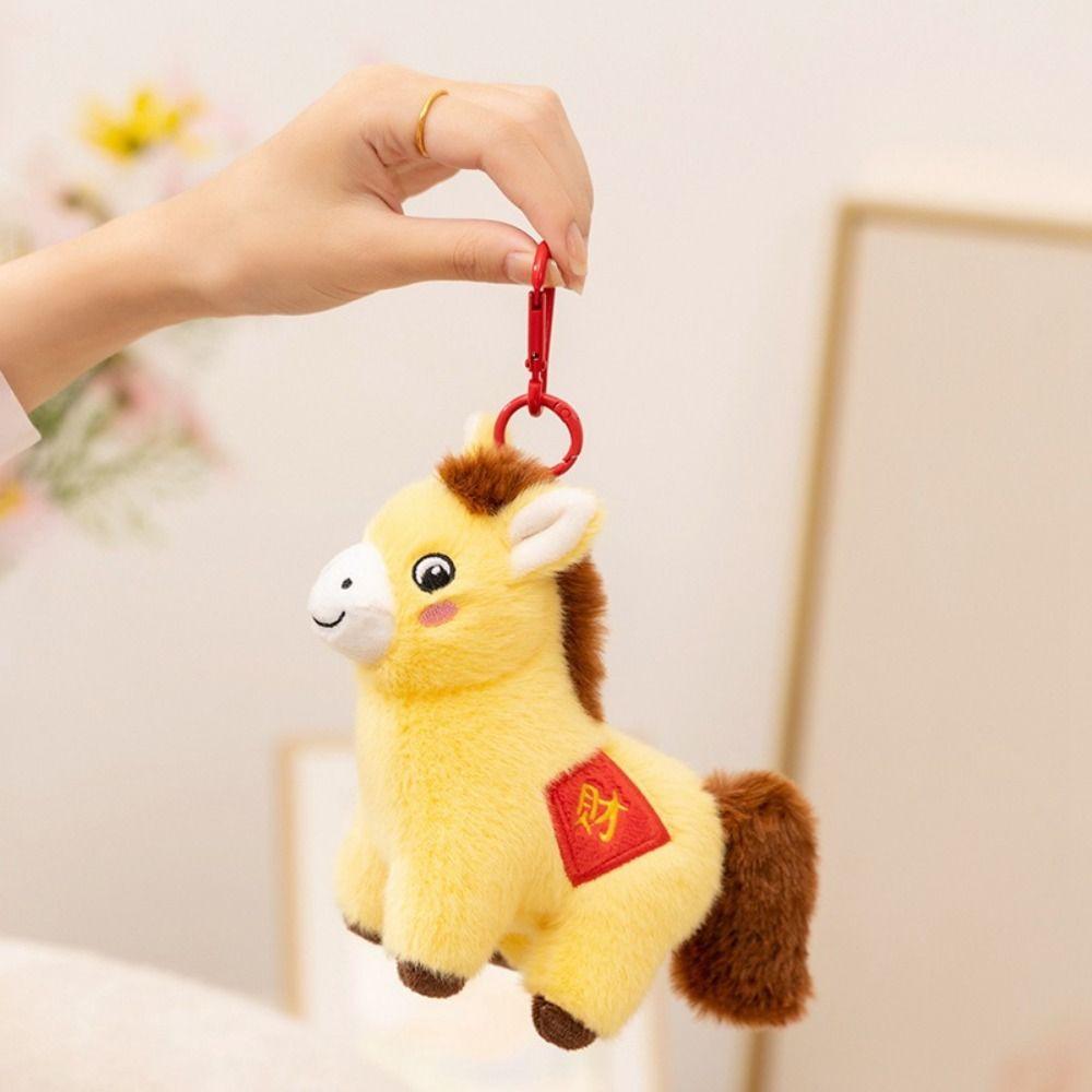 Soft Horse Mascot Stuffed Animal PP Cotton Horse Plush Doll Pentant Year of Horse
