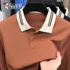 Tucano Men's Long-Sleeve Business Casual Polo Shirt