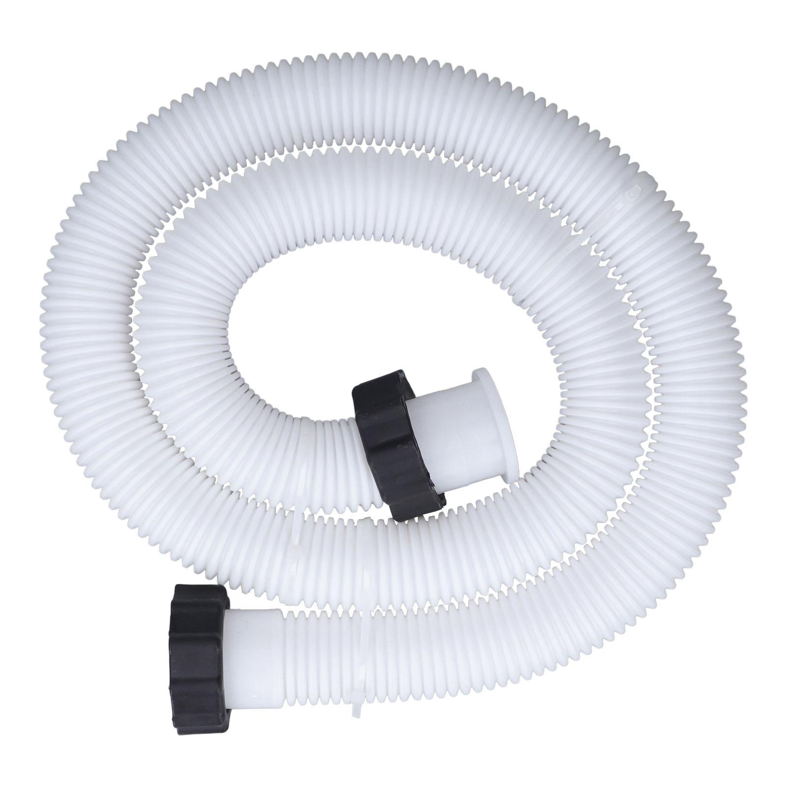 Pool Pump Replacement Hose for 1.5in Diameter Replacement Pool Hose for Above Ground Pools White 1.5m / 4.9ft