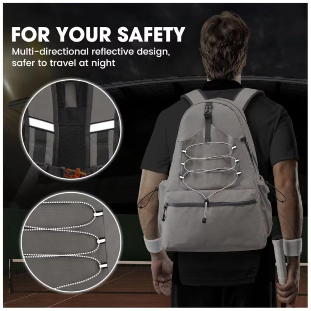 Waterproof Tennis Racket Bag Adjustable Sports Fitness Bag Racket Storage Tennis Backpack  Youth