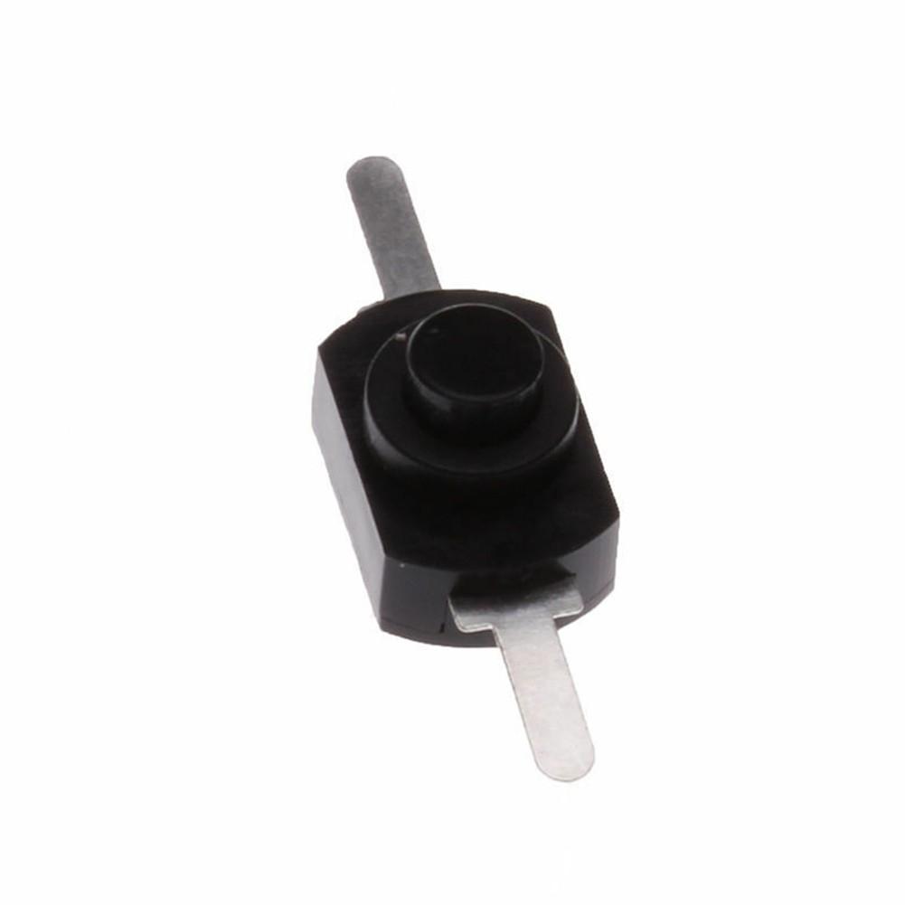 Latching Switch Mini Push Torch 10pcs Black + Silver