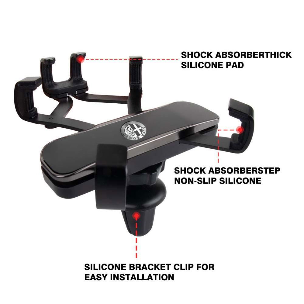 1pc Car Air Vent Phone Holder Mount Cell Phone Holder For iPhone 13 12 Xiaomi GPS Stand For Alfa Romeo 159 Giulietta Accessories