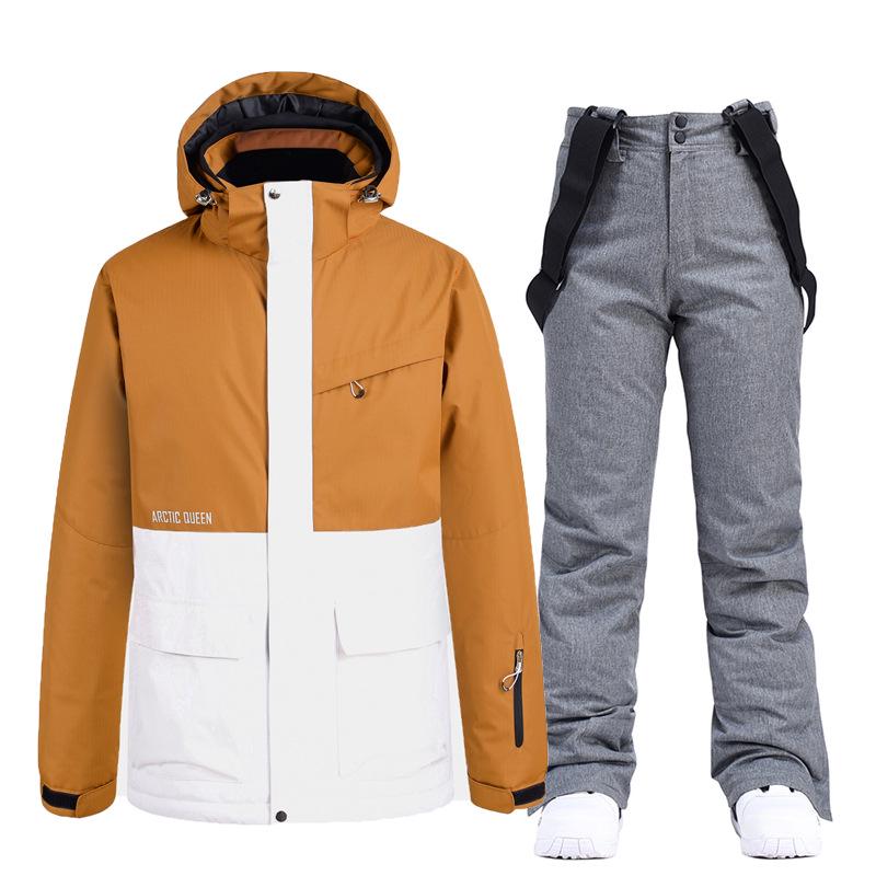Couples' Warm Korean-Style Snowboard Suit Set
