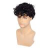 Synthetic Afro Curly Wigs with Bangs for Men Wig Short Natural Hair Male Wig 80s Costume Halloween Cosplay Wigs