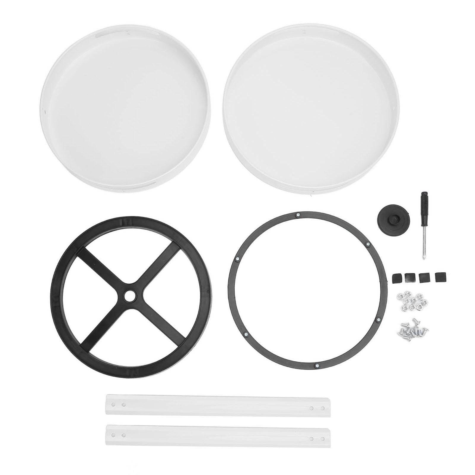 

Вращающийся органайзер для специй 2-ярусный из углеродистой стали, многофункциональный, круглый, вращающийся на 360 градусов, подставка для специй для White