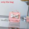 Fashion Girl Toddler Mini Crossbody Bag Pu Coin Purse With Butterfly Bow Decor