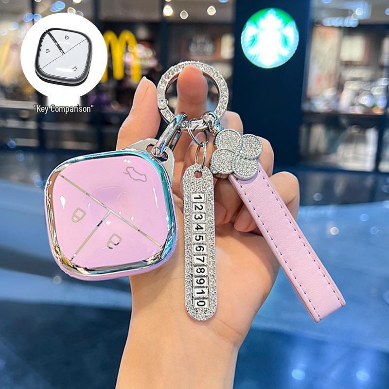 Wuling Bingo Key Cover for Hongguang Miniev, Bingo Plus, Xingguang S, Macaron, Mini GB, Jiachen - Women's Edition