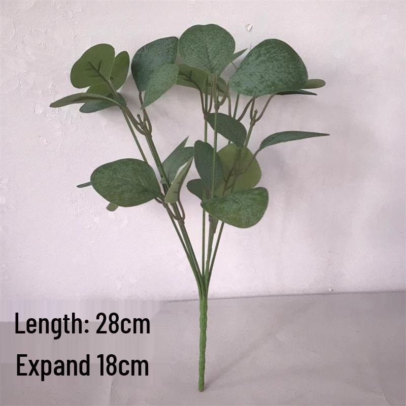 Curly Edge Red Rose Bouquet - 6 Head Artificial Silk Flowers for Living Room Decoration