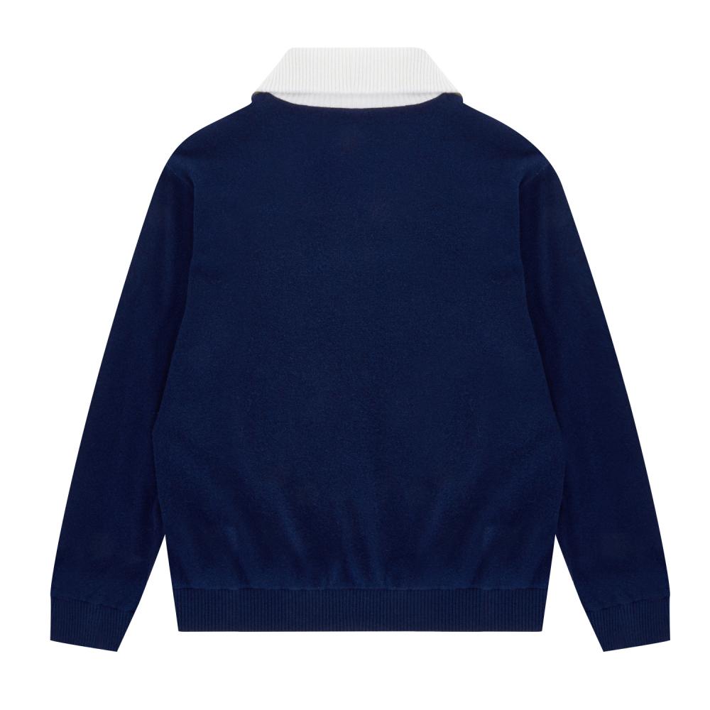 MARTINE GOLF Wool Blend Windshield Knit_Navy (Men)