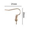 100 Stück 21*20mm Gold Antik Bronze Ohrhaken Ohrringverschlüsse Ohrringbügel Für Schmuckherstellung Zubehör Großhandel