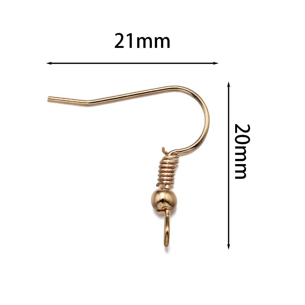 100 Stück 21*20mm Gold Antik Bronze Ohrhaken Ohrringverschlüsse Ohrringbügel Für Schmuckherstellung Zubehör Großhandel