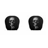 1pair Universal Fit Skull Headrest Cover Vivid Flat Print Gothic Seat Protector  Daily Commute
