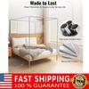 Estrutura de Cama com Dossel em Aço Inoxidável com Conector Estendido e Portos Rosqueados, Suporte para Mosquiteiro para Decoração de Cama de Metal/Madeira