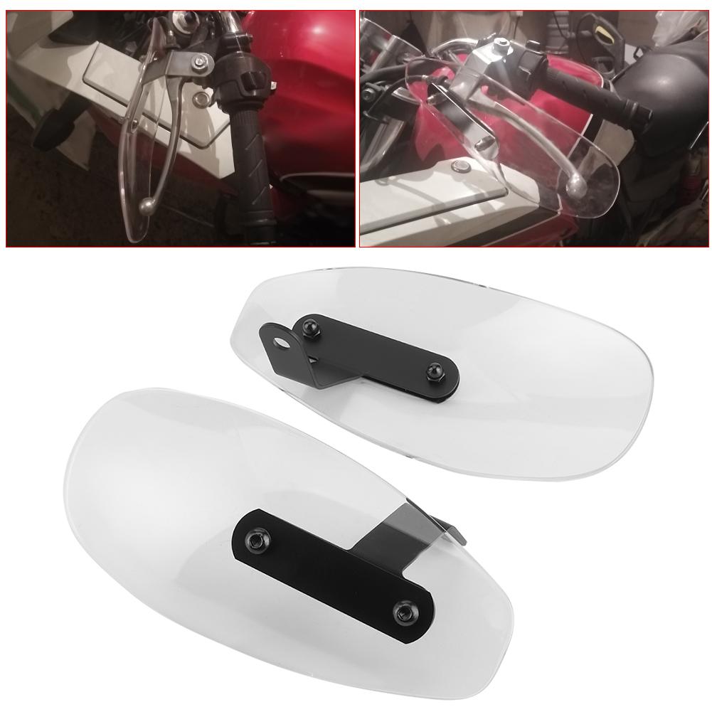 10mm Universal Motorcycle Handguard Acrylic Motorbike Handlebar Wind Shield Fit for