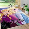 Custom Name Elsa's Magical Frost Carpet Rug Customizable Soft Washable Anti-Slip Home Living Room Sofa Mats Personalized Rug. 0909278