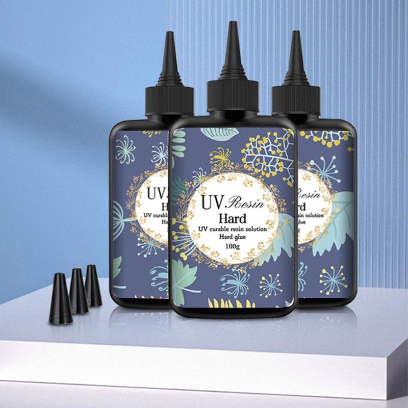 100ml Nízkozápachová UV pryskyřice lepidla pro vnitřní použití Rychle tvrdnoucí Vysoká průhlednost Bezpečné Rychle tvrdnoucí Epoxid pro noční tvoření