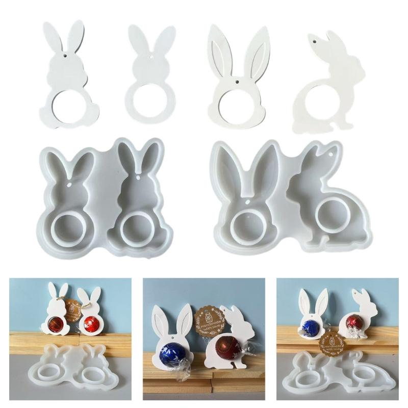 Lebensmittelechtes Silikon Osterhasen Sitzende Hasen Form Für Kerzenherstellung Heimdekoration Handwerkskunst