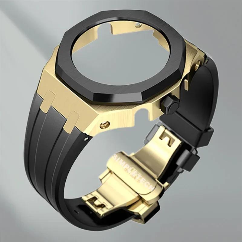 Mod Kit GEN5 GA2100 Metal Bezel for G shock Casioak Modification 4th Generation Rubber&Steel Watch Case Strap GA-B2100 2110