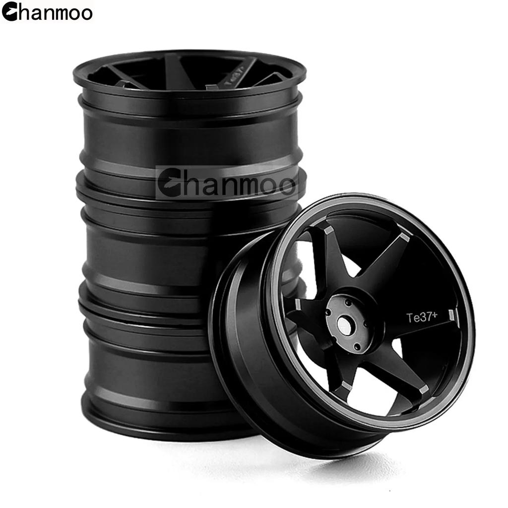 1/10 RC On-road Drift Car Alloy Wheel Hubs Metal Wheel Rims for HSP 94122 94123 Tamiya TT02 HPI Kyosho Sakura CS D4 Upgrade Part