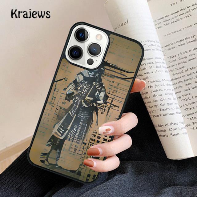 Japanese Samurai Art Soft Phone Case For iPhone 17 Air 16 15 14 Max Plus 11 12 13 Pro Max Phone Cover Coque Fundas