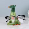 Cartoon Frog Glasses Holder Eyeglass Display Stand Frog Figurine Statue Desktop Decoration Sunglasses Eyewear Keeper Spectacle Display Rack