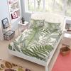 Chinoiserie Toile Pattern Fitted Sheet Set King Queen Double Full Size Bed Linen Set