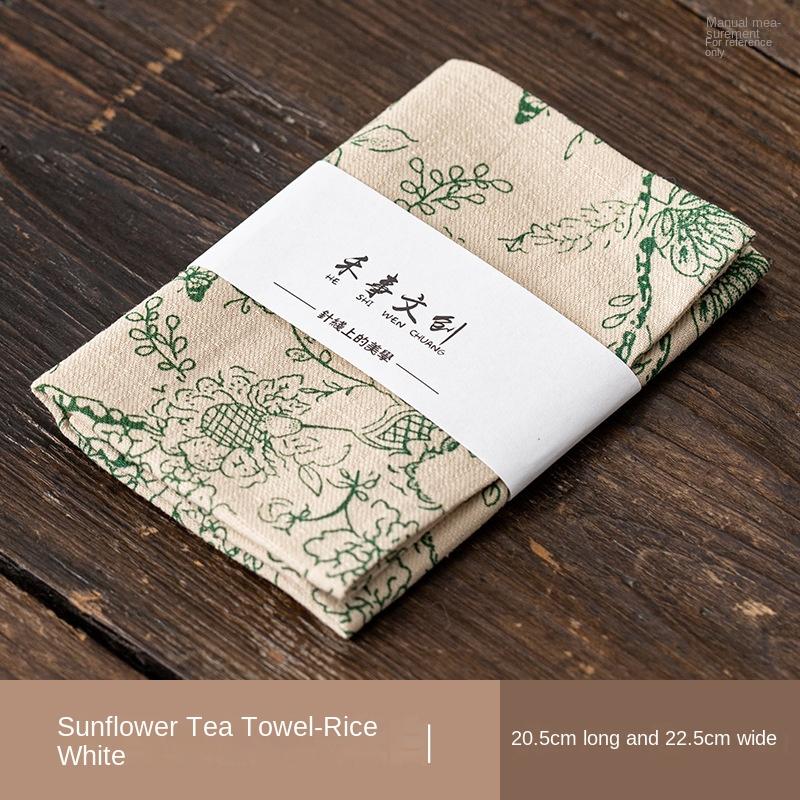 

Thickened Tea Towel Cloth Absorbent Chinese Style Tea Table Bench Single-Service Towels Rag Teapot Towel Mat Tea Ceremony
