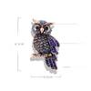High End Luxury Diamond Studded Blue Cat Head Eagle Brooch, Retro High-End Feel, Women'S Clothing Anti Glare Pin