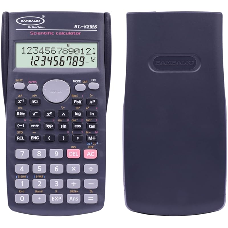 Bambalio BL82MS 240 Functions and 2 Line Display Scientific Calculator, 3 Years Warranty