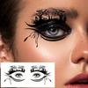 10sheets Spider Web Eye Tattoo Sticker Waterproof Temporary Fake Tattoos Suitable for Halloween Party Facial Art Makeup