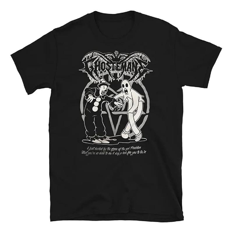 Camiseta Ghostemane Clown And Ghost Black Metal Hip Hop Band S
