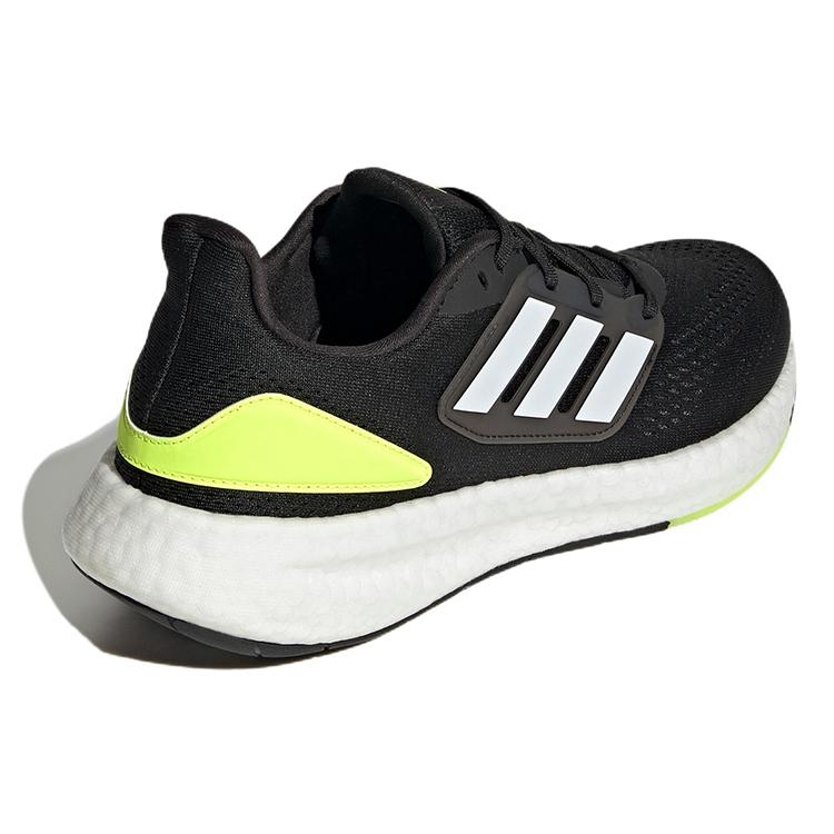 New Adidas Pureboost 22 Core Black Cloud White Solar Yellow HQ1449