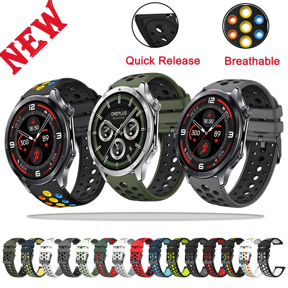 Armband für OnePlus Watch 3/Watch 2/Watch 2R 22mm Sport Silikon Klassische Schnalle Uhrenarmband für One Plus Watch 3/2 22mm Band