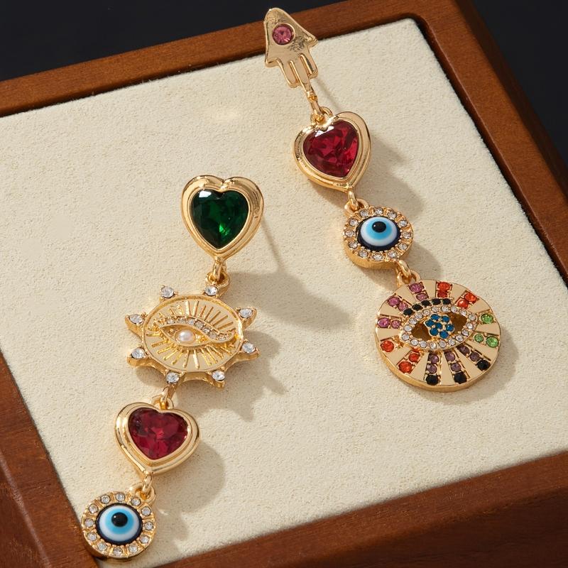 Europa und Die Vereinigten Staaten Personalisierte Bunte Lange Hängeohrringe Damen Mode Trend Partyzubehör Geschenke