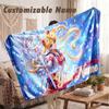 Custom Name Flannel Blanket,Sailor Moon Lightweight Warm Bed Blanket For Couch & Holiday Gift