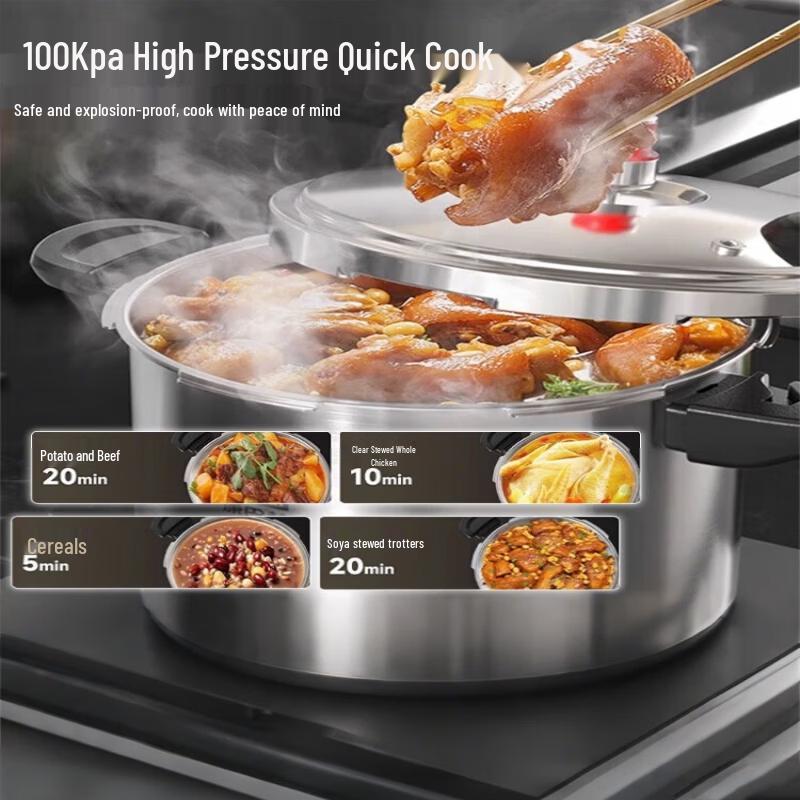 

Kobach 18cm Household 304 Stainless Steel Pressure Cooker