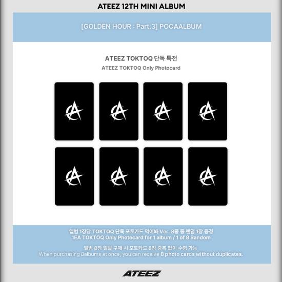 Wählen Sie POB POCAALBUM Ver ATEEZ 12. Mini-Album GOLDEN HOUR Teil 3