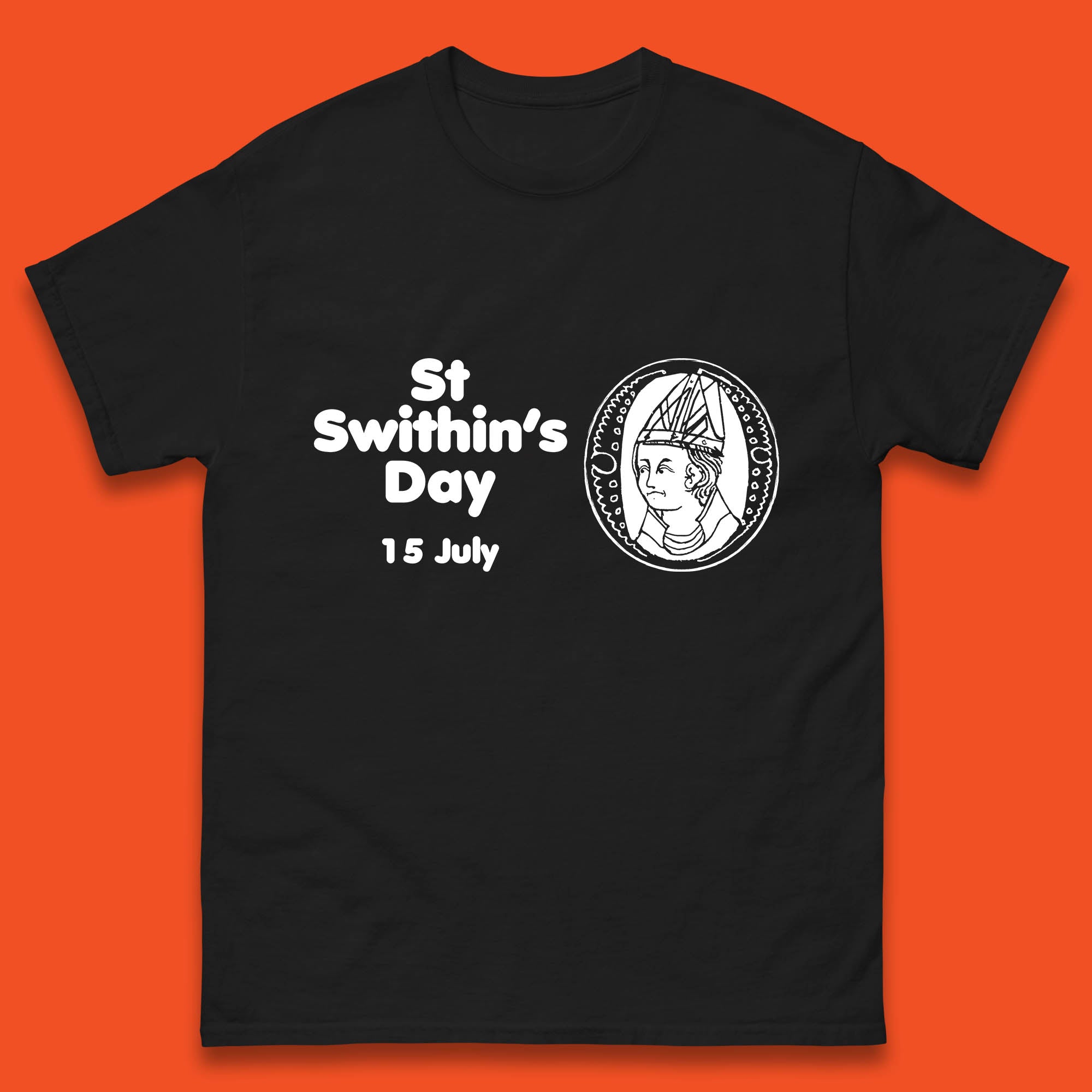 

St. Swithin s Day 15 July Saint Swithun s Day Weather Folklore Mens Tee Top L