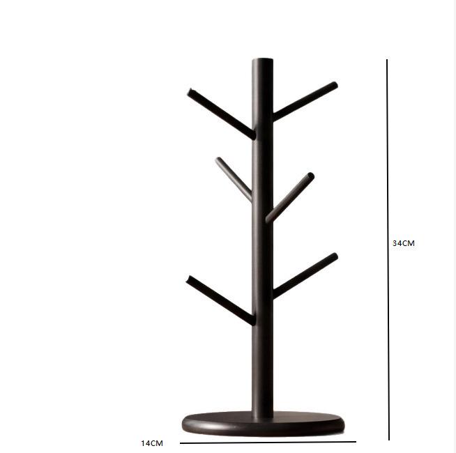 Bamboo Tree-Shape Mug Rack for Kitchen and Living Room
