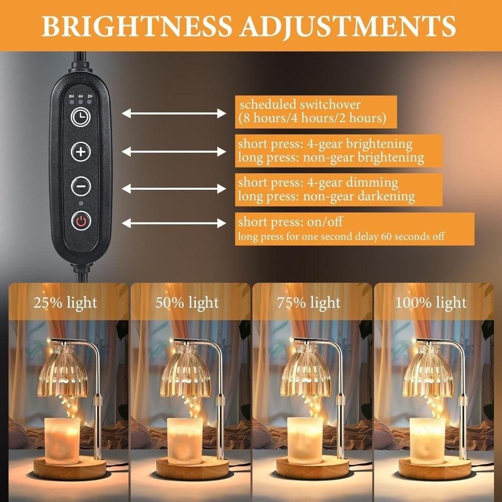 Adjustable Height Candle Warmer Lamp Vintage Wax Warmer Lamp Aromatherapy Lamp House Warming Gifts