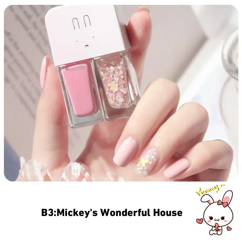 

Двухцветный лак для ногтей без запекания, быстросохнущий, долговечный, телесного цвета, лак для ногтей на водной основе, студенческий премиум-класс, белый прозрачный цвет, хит 2024 года.