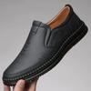 Fashion Leather Men Casual Shoes Handmade Lightweight Mens Loafers Breathable Comfortable Walking Shoes Slip-on Driving Shoes