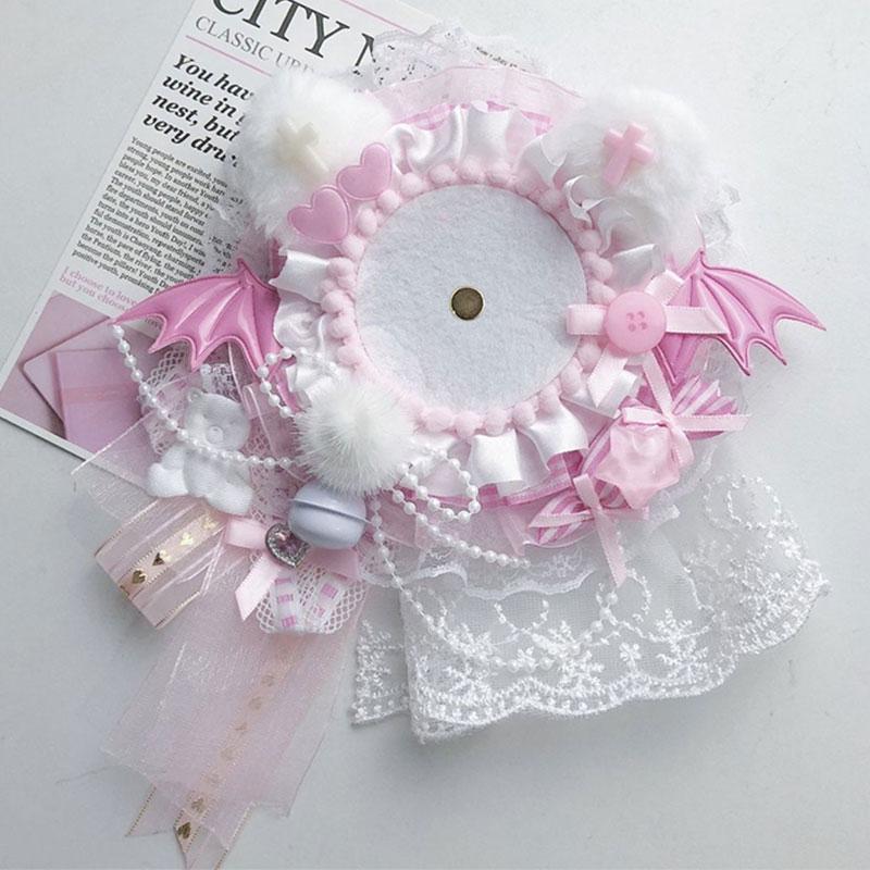 Charming 58mm Anime Game Badge Holder Ita Bags Ornament Baji Display Bracket Cute Collectible Decor Game Peripheral Accessory