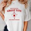 Habe Große Brüste T-Shirt Lustige Sprüche Feministisches Lässiges Kurzarm-T-Shirt Harajuku Damen Oberteile Damen T-Shirt