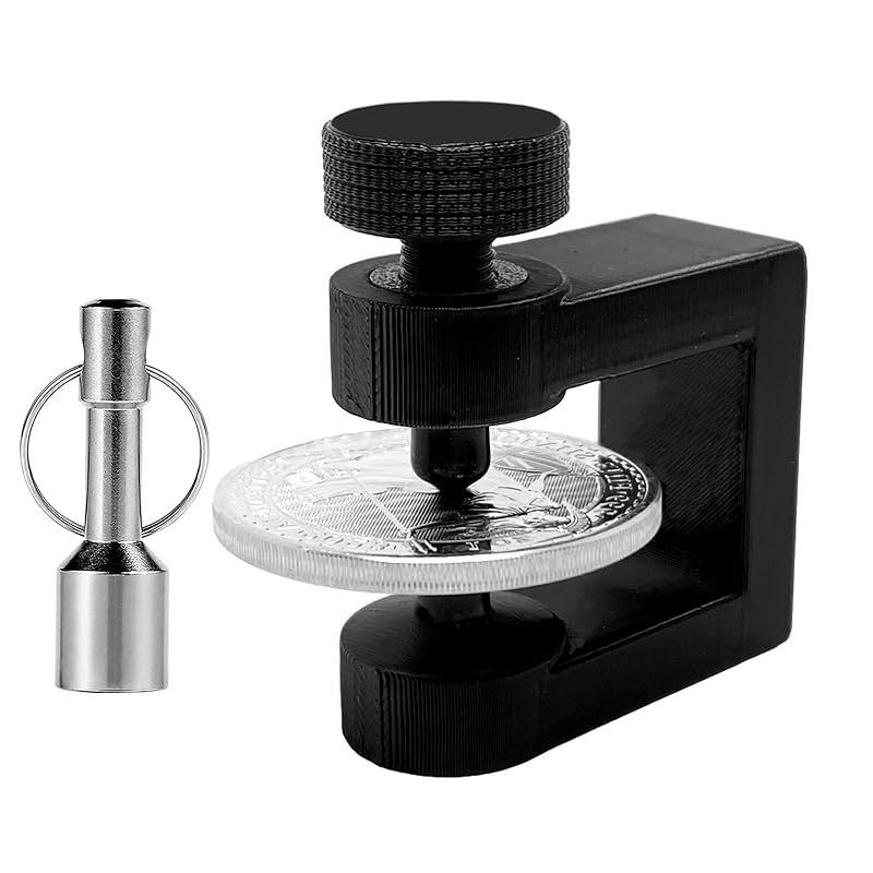 Мини-С Зажим для монет v2 Пинг-тест Серебряный Золотой Монетный стержень Пингер-тестер, Включает молоток small