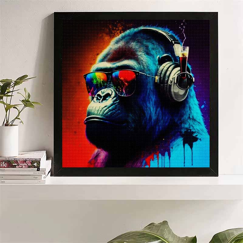 

New Arrival 5D DIY Full Circle Diamond Painting Esports Orangutan Embroidery Cross Stitch Home Decor Gift 20x20cm