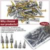 54pcs Self-Drilling Heavy Duty Metal Wall Screws Prevent Loose Wall Screws Set  Home Improvement