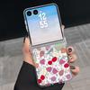 Lovely Cherry Fruits Print Case For Samsung Galaxy Z Flip 8 7 FE 6 5 4 Flip7 Flip6 Flip8 Hinged Magnetic For Magsafe Hard Folding Phone Cover