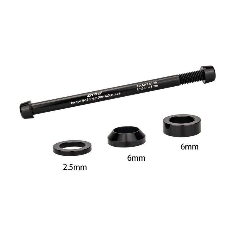 ZTTO Adaptér pro trenažér na pevnou osu 160-172 166-178 mm Rychloupínáky Pevná osa Jízdní platforma Závit M12x1.0/1.5/1.75